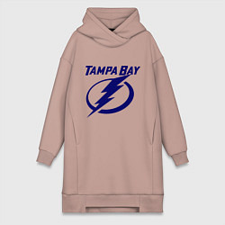 Женское худи-платье HC Tampa Bay, цвет: пыльно-розовый