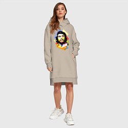 Женское худи-платье Che Guevara Art, цвет: миндальный — фото 2