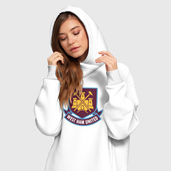 Женское худи-платье West Ham United FC, цвет: белый — фото 2