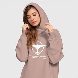 Женское худи-платье Tiesto, цвет: пыльно-розовый — фото 2