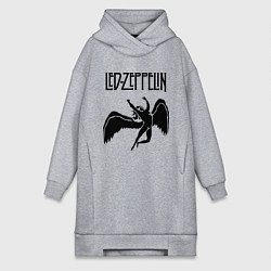 Женское худи-платье Led Zeppelin Swan, цвет: меланж