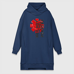 Женская толстовка-платье Red Hot Chili Peppers