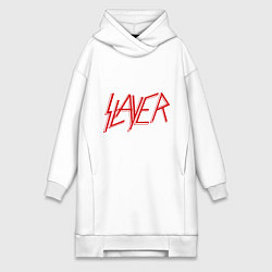 Женское худи-платье Slayer, цвет: белый