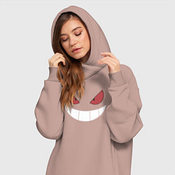 Женское худи-платье Gangar Face, цвет: пыльно-розовый — фото 2