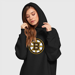 Женское худи-платье Boston Bruins, цвет: черный — фото 2