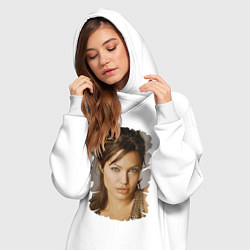 Женское худи-платье Взгляд Джоли, цвет: белый — фото 2