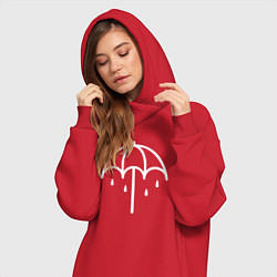 Женское худи-платье BMTH Symbol, цвет: красный — фото 2