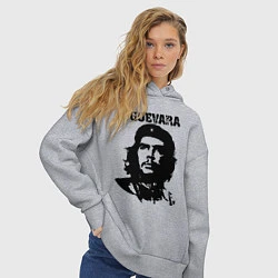 Толстовка оверсайз женская Che Guevara, цвет: меланж — фото 2