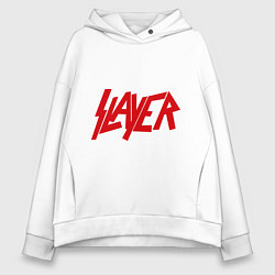 Толстовка оверсайз женская Slayer, цвет: белый