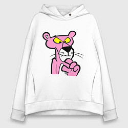 Толстовка оверсайз женская Розовая пантера, цвет: белый