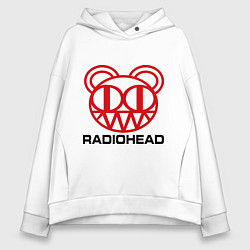 Толстовка оверсайз женская Radiohead, цвет: белый