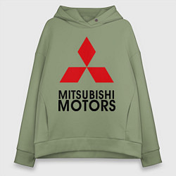 Толстовка оверсайз женская Mitsubishi, цвет: авокадо