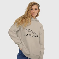 Толстовка оверсайз женская Jaguar, цвет: миндальный — фото 2