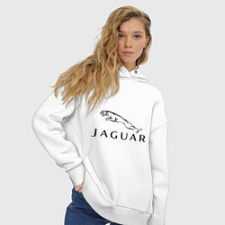 Толстовка оверсайз женская Jaguar, цвет: белый — фото 2