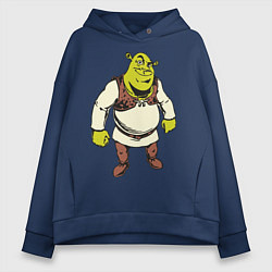Толстовка оверсайз женская Shrek 3, цвет: тёмно-синий
