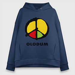 Толстовка оверсайз женская Olodum, цвет: тёмно-синий