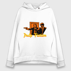 Толстовка оверсайз женская Pulp Fiction, цвет: белый