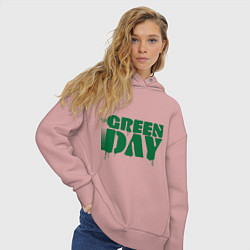 Толстовка оверсайз женская Green Day, цвет: пыльно-розовый — фото 2