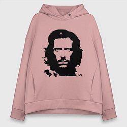 Толстовка оверсайз женская Che House, цвет: пыльно-розовый