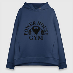 Толстовка оверсайз женская Power House Gym, цвет: тёмно-синий