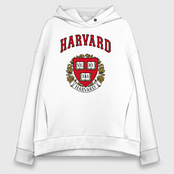 Толстовка оверсайз женская Harvard university, цвет: белый