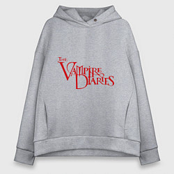 Толстовка оверсайз женская The Vampire Diaries, цвет: меланж