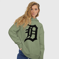 Толстовка оверсайз женская Detroit Tigers, цвет: авокадо — фото 2