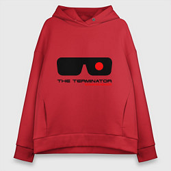Толстовка оверсайз женская The Terminator, цвет: красный