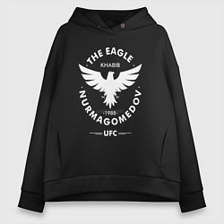 Толстовка оверсайз женская The Eagle: Khabib UFC, цвет: черный