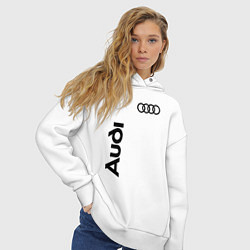 Толстовка оверсайз женская Audi Style, цвет: белый — фото 2