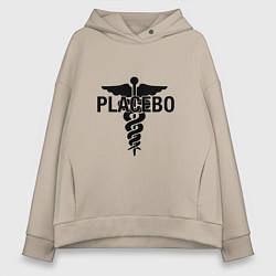 Толстовка оверсайз женская Placebo, цвет: миндальный