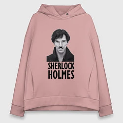 Толстовка оверсайз женская Sherlock Holmes, цвет: пыльно-розовый