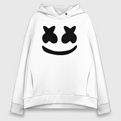 Толстовка оверсайз женская Marshmello, цвет: белый