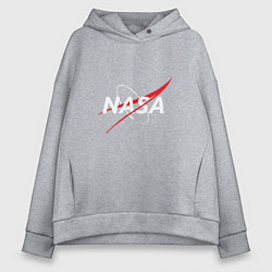 Толстовка оверсайз женская NASA: Space Arrow, цвет: меланж