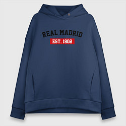 Женское худи оверсайз FC Real Madrid Est. 1902