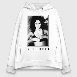 Толстовка оверсайз женская Monica Bellucci: Black, цвет: белый