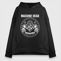Толстовка оверсайз женская Machine Head MCMXCII цвета черный — фото 1