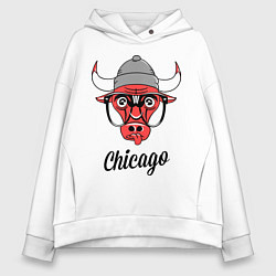 Толстовка оверсайз женская Chicago SWAG, цвет: белый