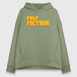 Толстовка оверсайз женская Pulp Fiction, цвет: авокадо