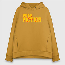 Толстовка оверсайз женская Pulp Fiction, цвет: горчичный