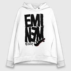 Толстовка оверсайз женская Eminem recovery, цвет: белый
