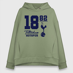 Толстовка оверсайз женская FC Tottenham 1882, цвет: авокадо