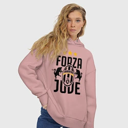 Толстовка оверсайз женская Forza Juve, цвет: пыльно-розовый — фото 2