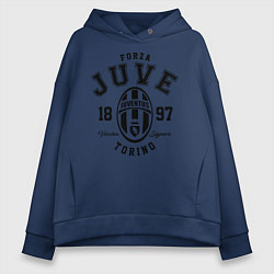 Толстовка оверсайз женская Forza Juve 1897: Torino, цвет: тёмно-синий