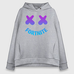 Толстовка оверсайз женская FORTNITE x MARSHMELLO, цвет: меланж