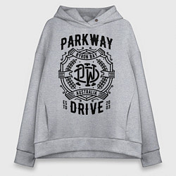 Толстовка оверсайз женская Parkway Drive: Australia, цвет: меланж