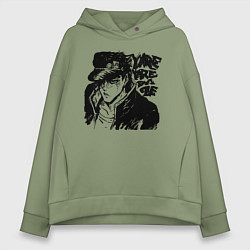 Толстовка оверсайз женская JoJo, цвет: авокадо