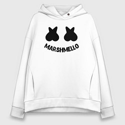 Толстовка оверсайз женская Marshmello, цвет: белый