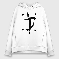 Толстовка оверсайз женская DOOM Slayer, цвет: белый