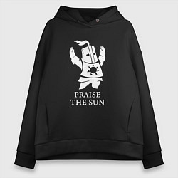 Толстовка оверсайз женская Praise the Sun, цвет: черный